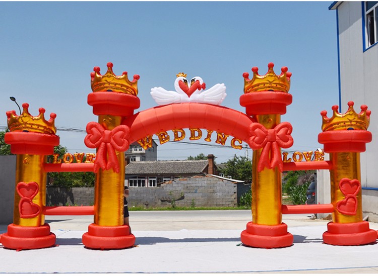 禅城红色婚庆气模拱门